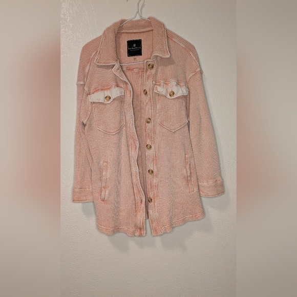 Bagatelle Waffle Knit Shacket - Picture 7 of 9